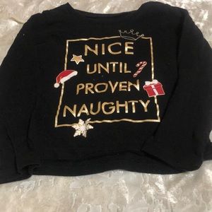 Christmas shirt Nice until proven naughty